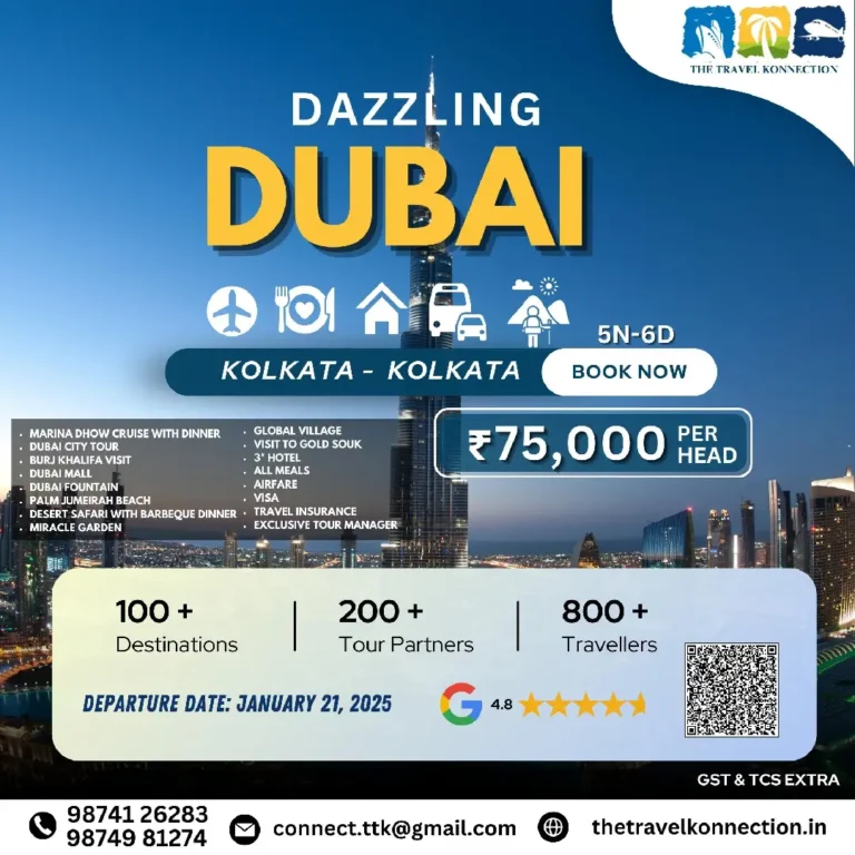 dubai tour package from kolkata