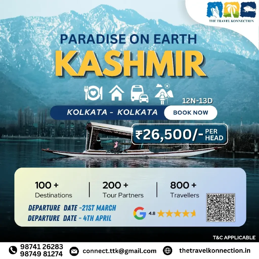 kashmir tour package from kolkata