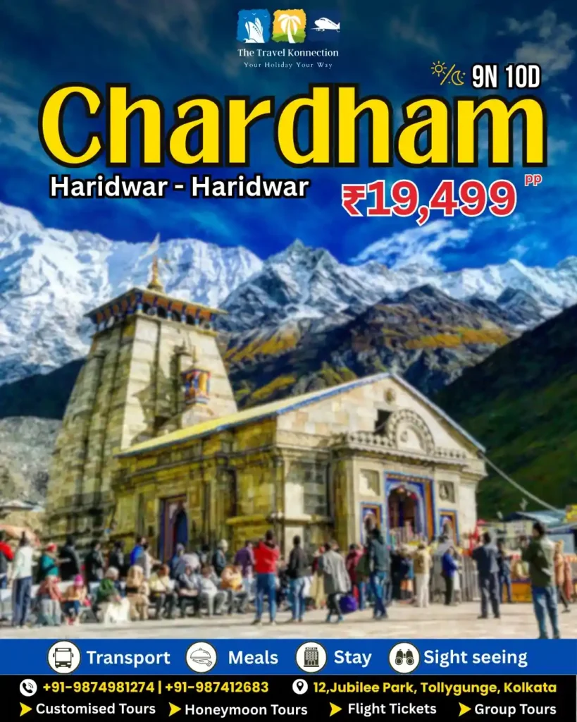 chardham tour package from kolkata