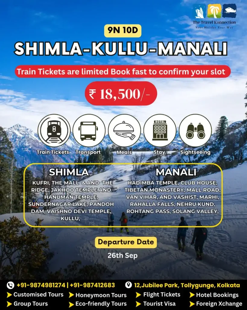 Himachal pradesh tour package from kolkata