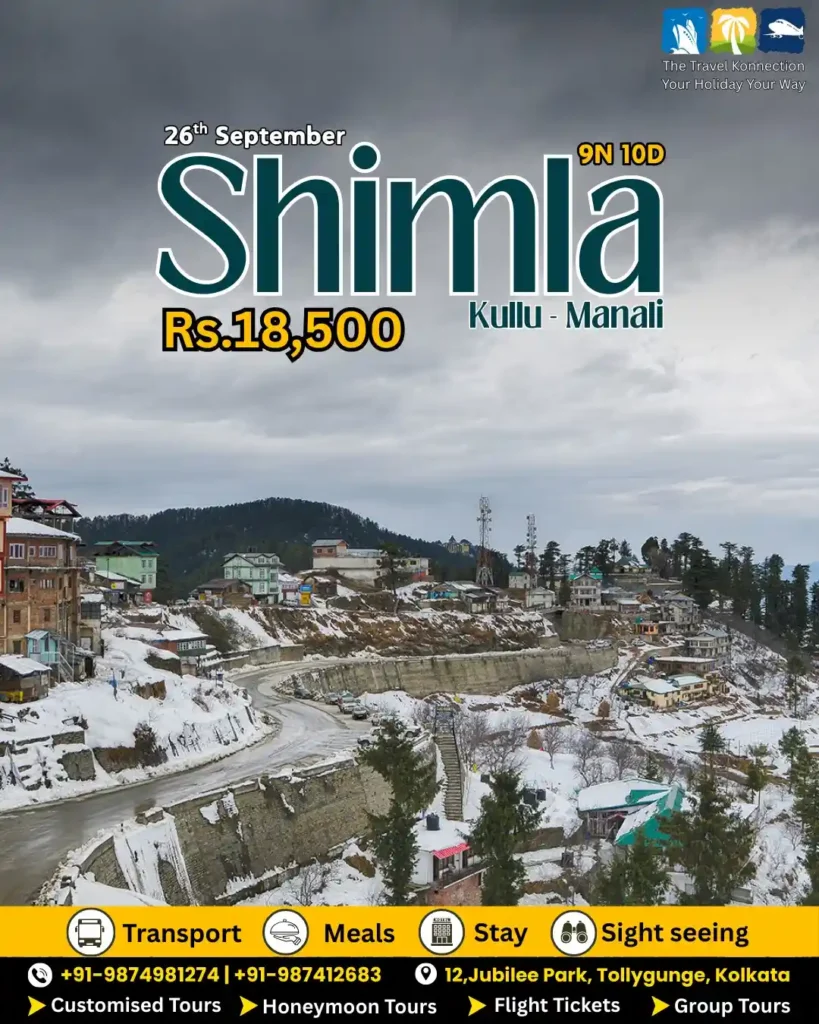Shimla tour package from kolkata