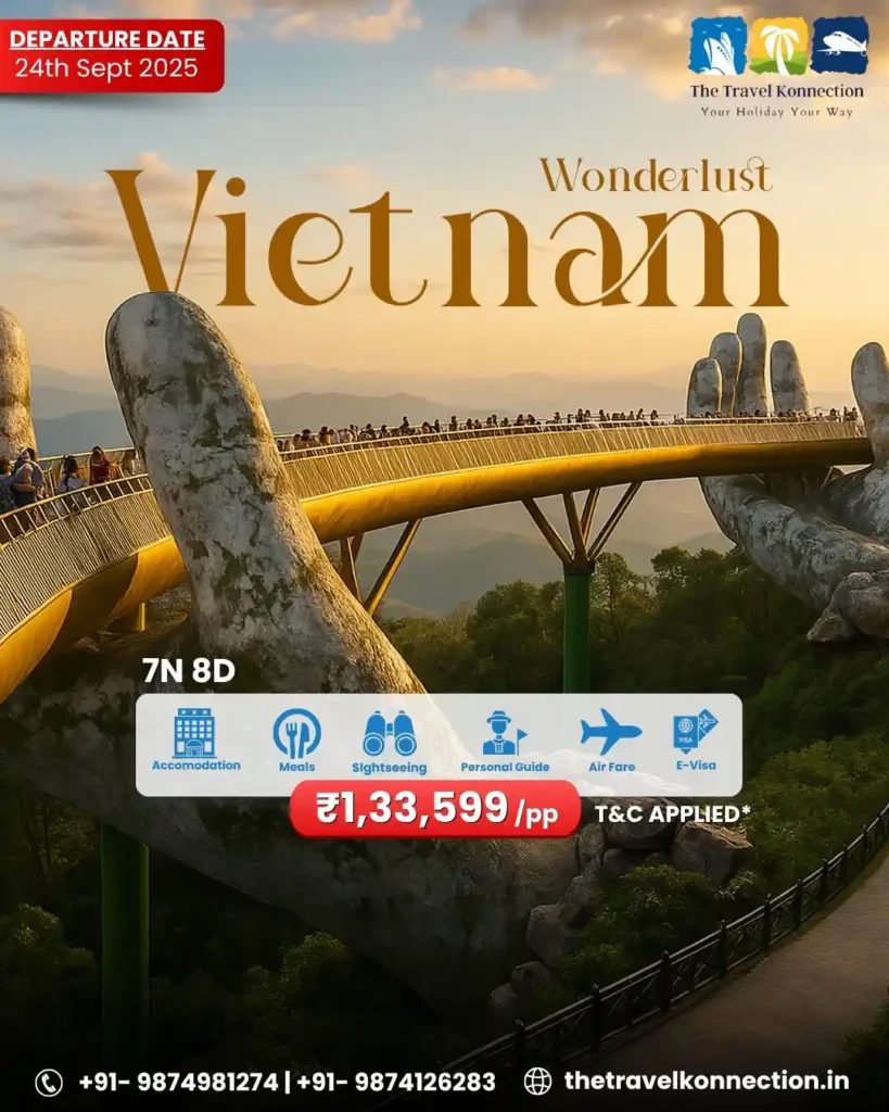 Vietnam tour package from kolkata
